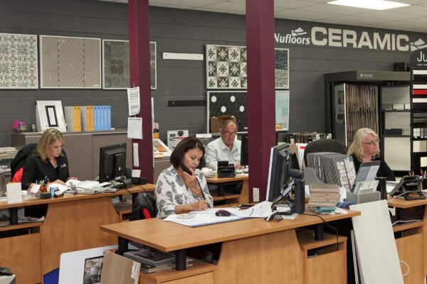 Nufloors Kelowna Team Members in Office