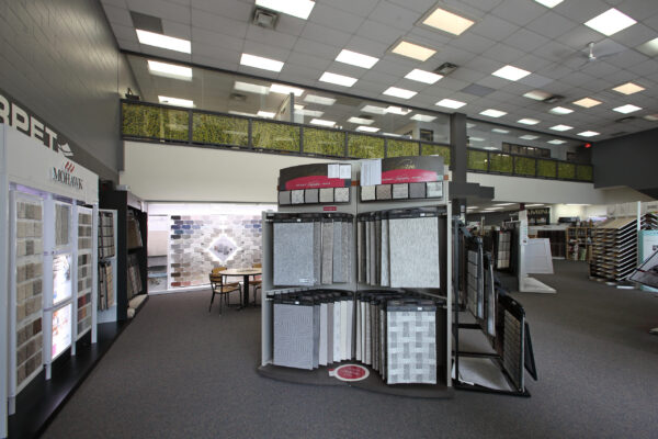 Kelowna Nufloors store carpet section