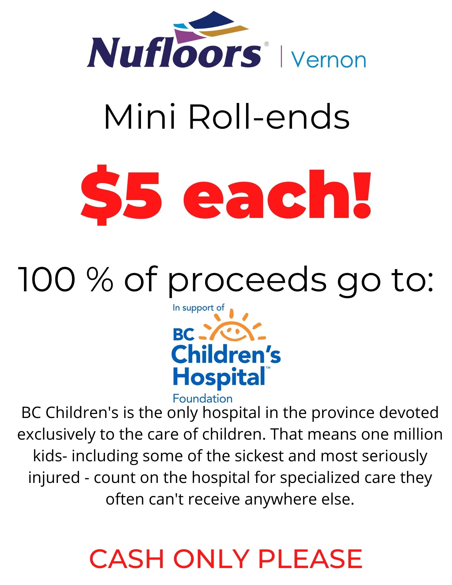 Mini Roll-ends for BCCH!
