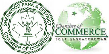 Sherwood Park & District Chamber of Commerce & Chamber of Commerce Fort Saskatchewan Logos