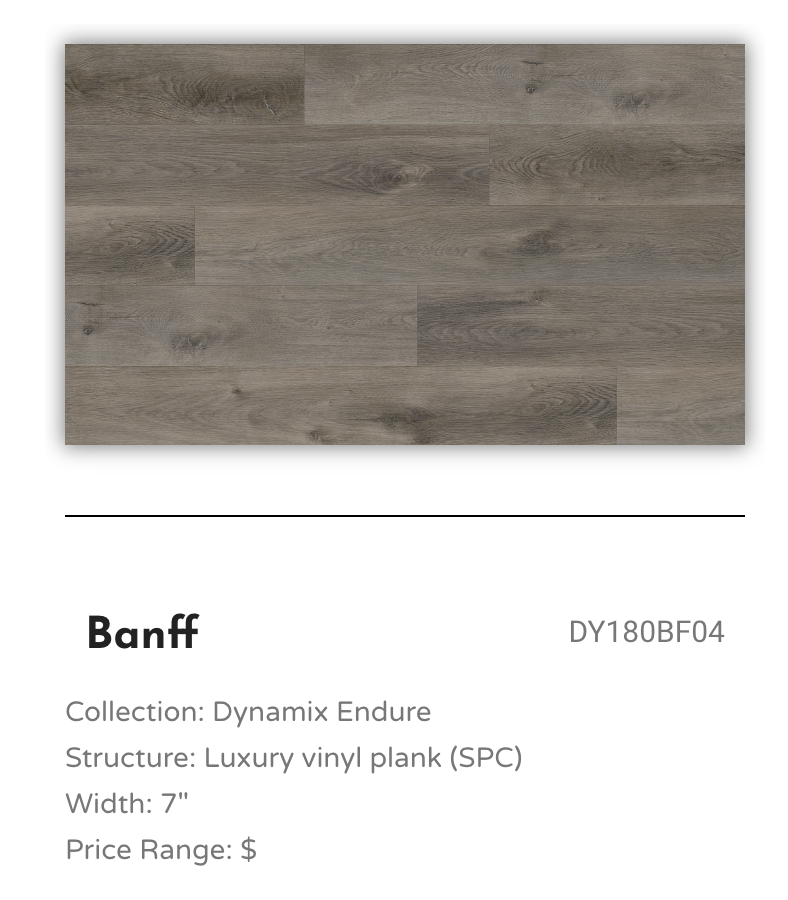 fuzion flooring colour swatch for luxury vinyl plank from the dynamix ensure collection in colour banff