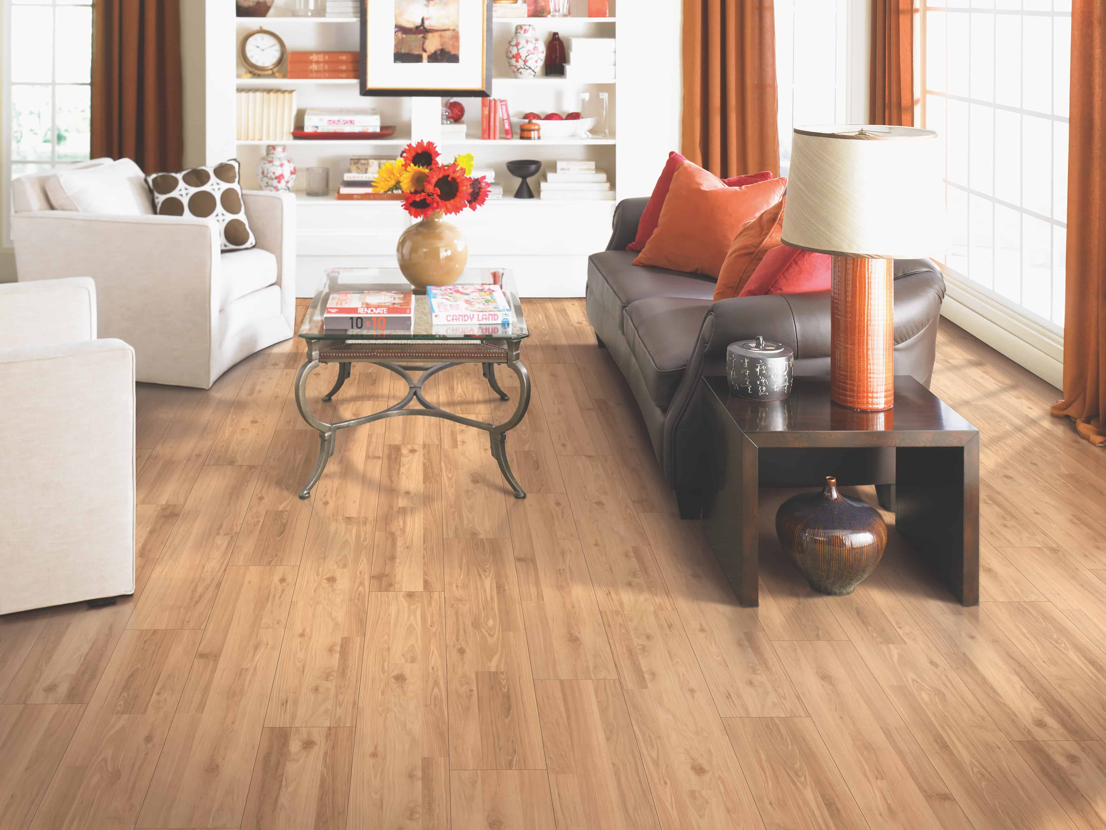 Festivalle Plus - Golden Blonde Oak Flooring in living room