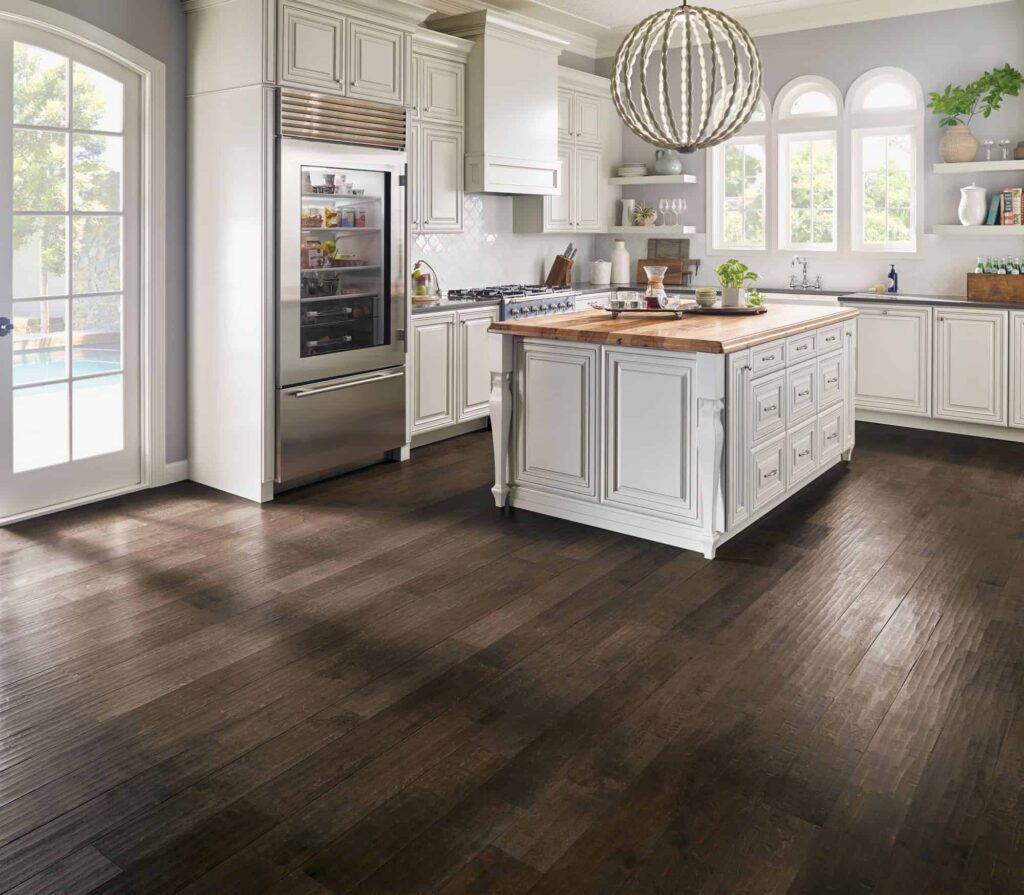 brown well maintained hardwood floors from Armstrong Flooring