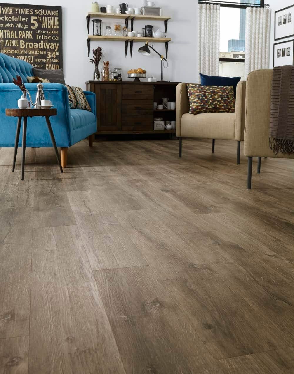 Aspen Lodge Laminate Flooring in a livingroom