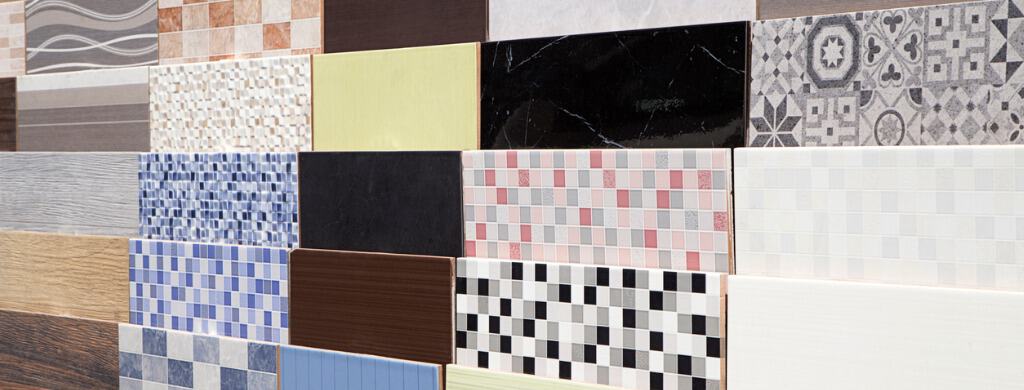 Ceramic Tile Samples with Colourful tile Patterns