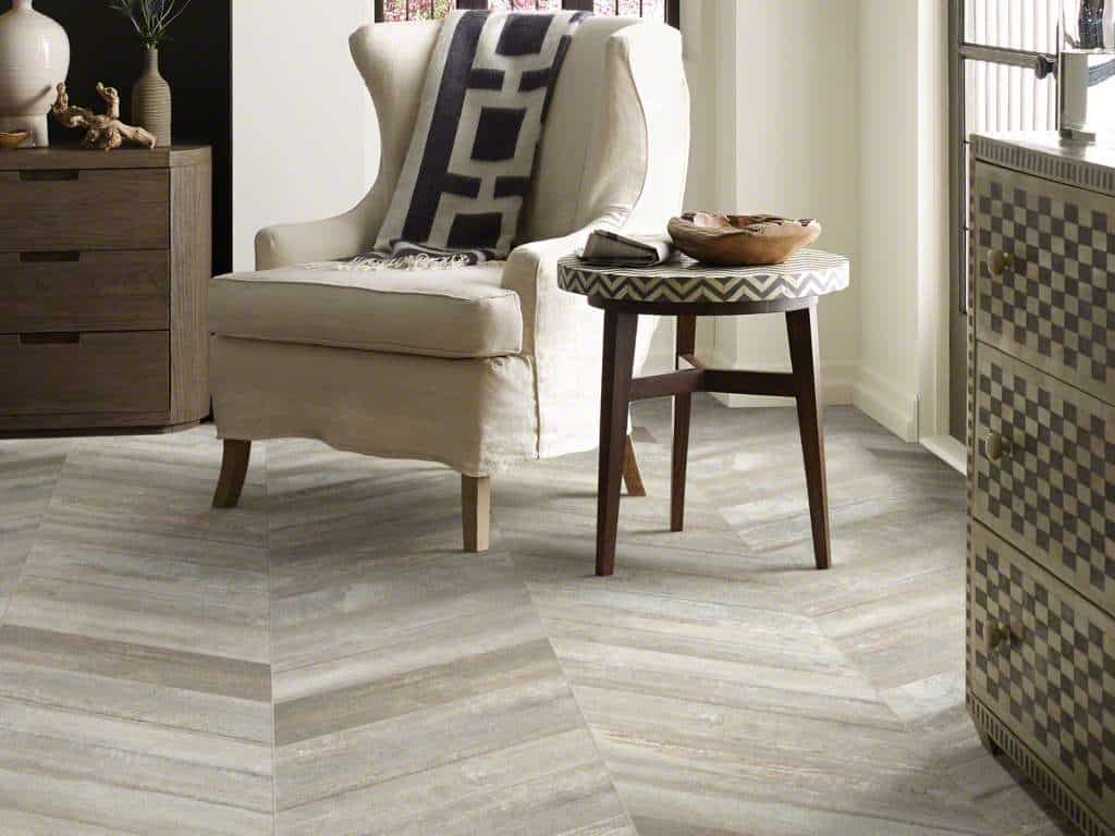 Glee Chevron by Shaw floor.