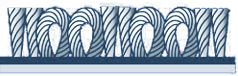 Graphic image of patterned carpet fibres closeup