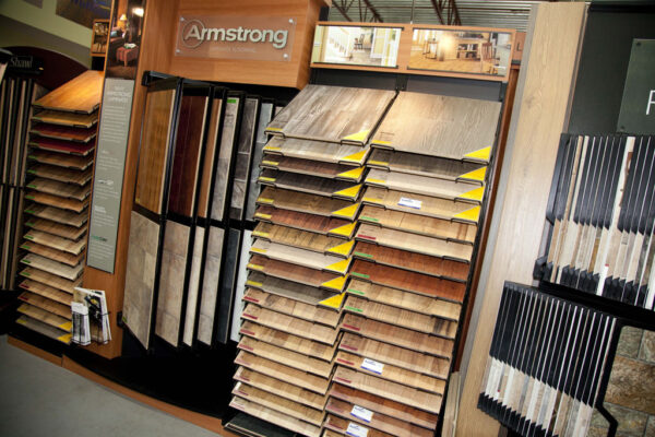 Nufloors Castlegar Store Interior and flooring sample