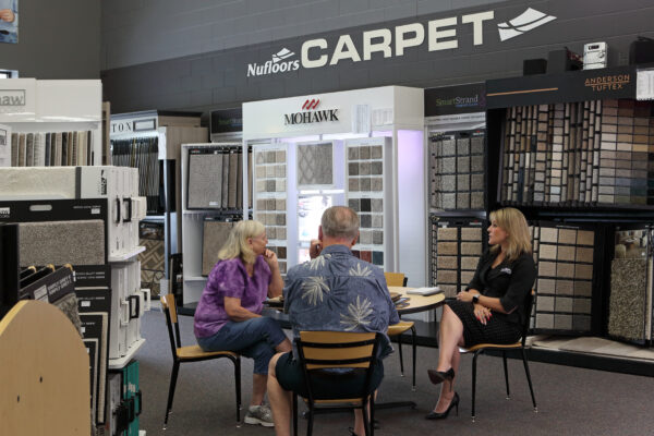 Nufloors Kelowna Discussion at Carpet Section