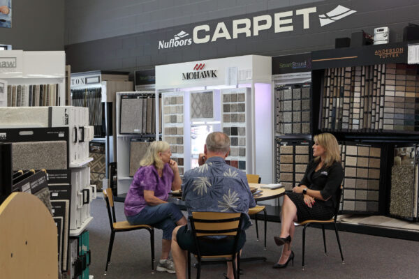 Nufloors Kelowna Discussion at Carpet Section