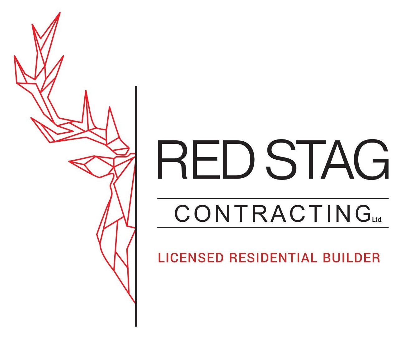 Red Stag Contracting Logo - Licensed Residential Builder